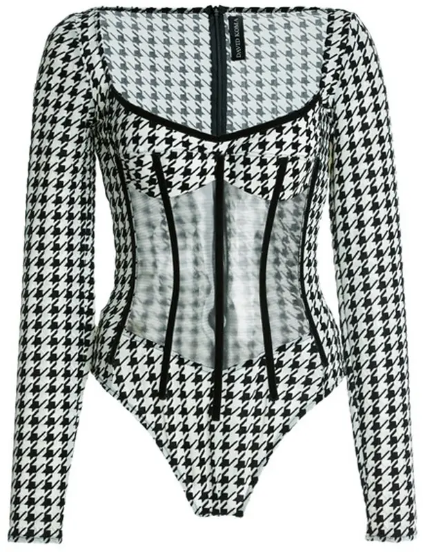 david koma corset bodysuit