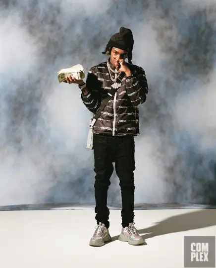 YNW Melly outfit in Ricchezza Forever and Louis Vuitton, 2020
