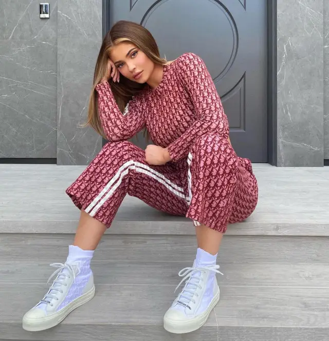 Kylie Jenner outfit in Dior, 2020