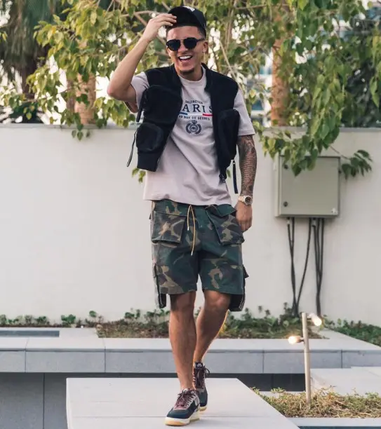 Jadon Sancho outfit in Balenciaga, Rhude, and Louis Vuitton, 2020