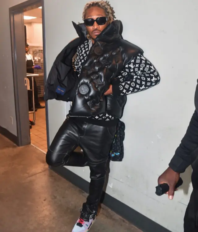 Future outfit in 730 Los Angeles, Louis Vuitton, and Gucci, 2020