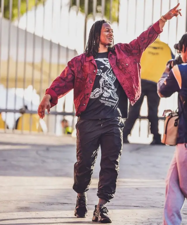 Todd Gurley outfit in Alexander Wang, Givenchy, and John Elliott, 2020