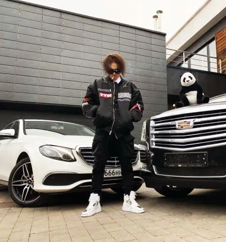 Morgenshtern outfit in Vetements, Unravel Project, and Saint Laurent, 2020