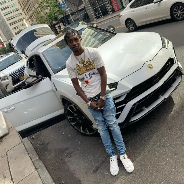 Lil Tjay outfit in Dolce & Gabbana and Amiri, 2020