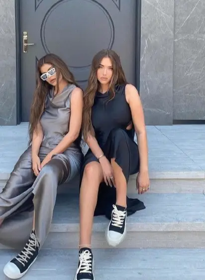 Anastasia Karanikolaou outfit in Rick Owens and Cartier, 2020