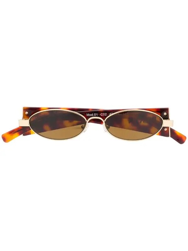Rowen Rose Oval Frame Sunglasses NWT Edwina Oval Rose Gold Sunglasses | GlassesShop main image 2