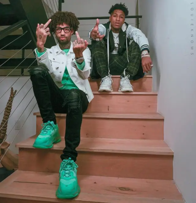 PnB Rock outfit in   Kaws, Chrome Hearts, and Dior, 2020