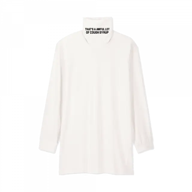 Cough Syrup Logo Turtleneck $150