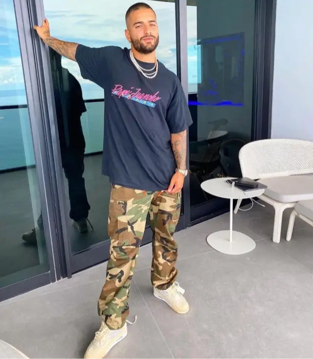 Maluma outfit in Maluma, Purple Brand, and Adidas, 2020