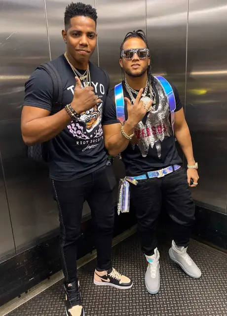 El Alfa El Jefe outfit in Nike, Louis Vuitton, and Anna-Karin Karlsson, 2019