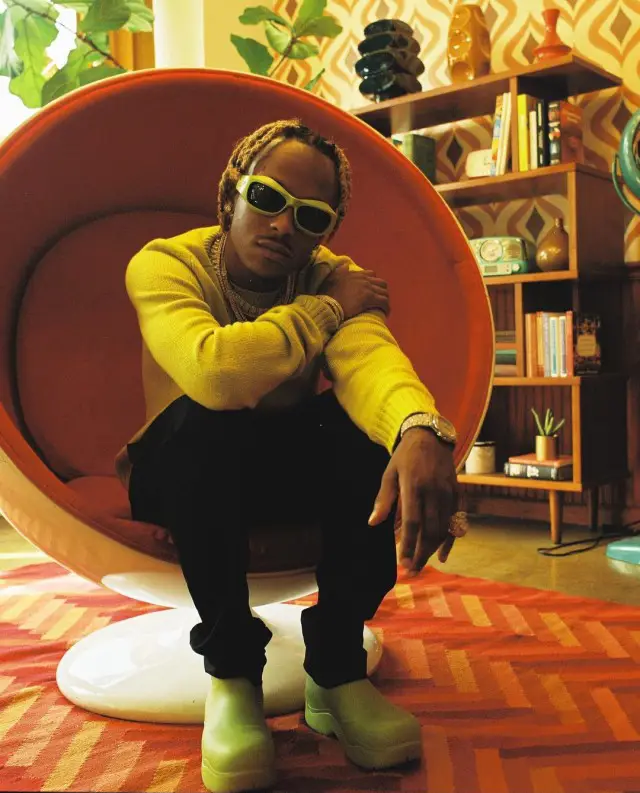 Rich The Kid outfit in Rick Owens and Bottega Veneta, 2020