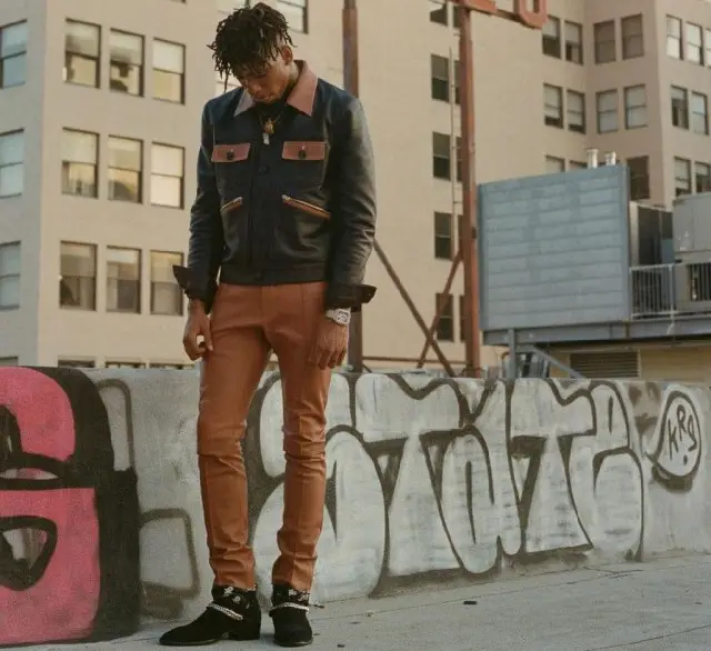 NLE Choppa outfit in Amiri, 2020