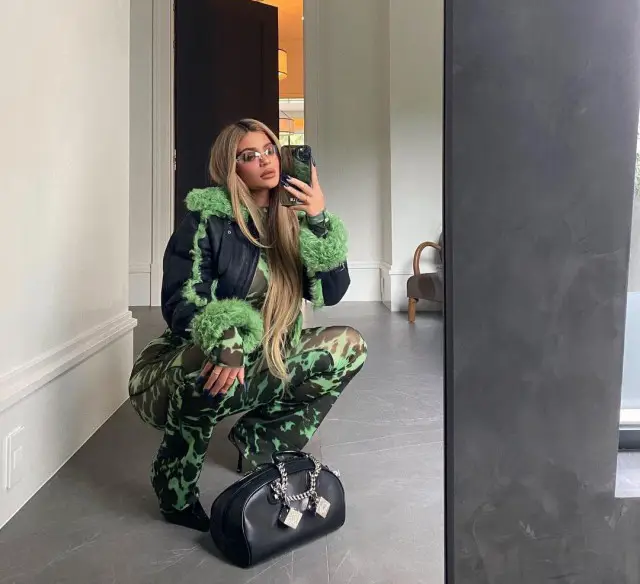 Kylie Jenner outfit in Charlotte Knowles, Dior, and Alexander Wang, 2020