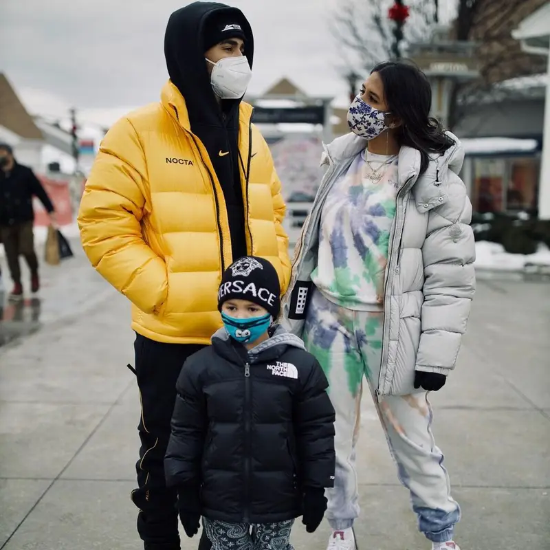 Ozuna outfit in Nike, Timberland, and Drake Merch, 2020