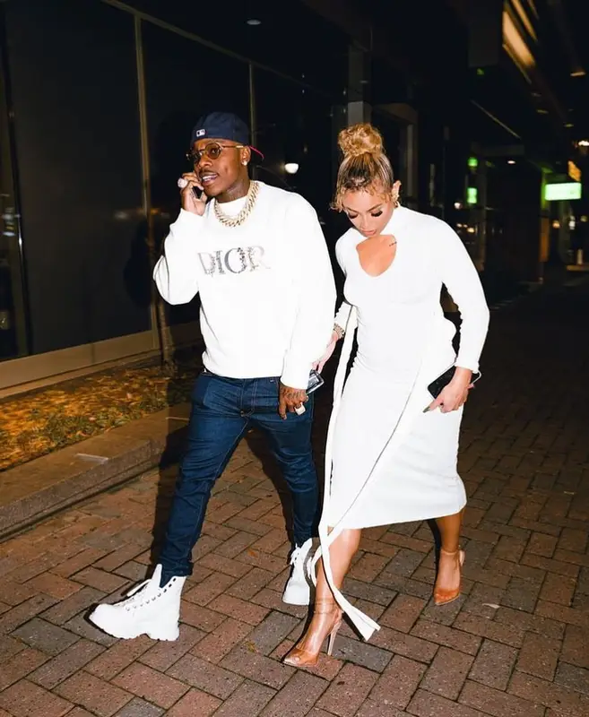 DaBaby outfit in Dior, Alexander McQueen, and New Era, 2020