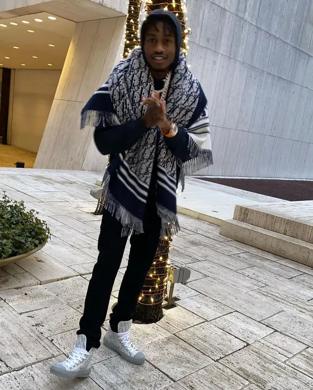 Lil Tjay outfit in Dior, 2020