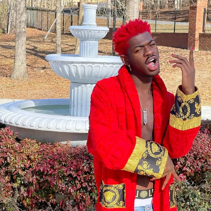 Lil Nas X outfit in Versace, 2020