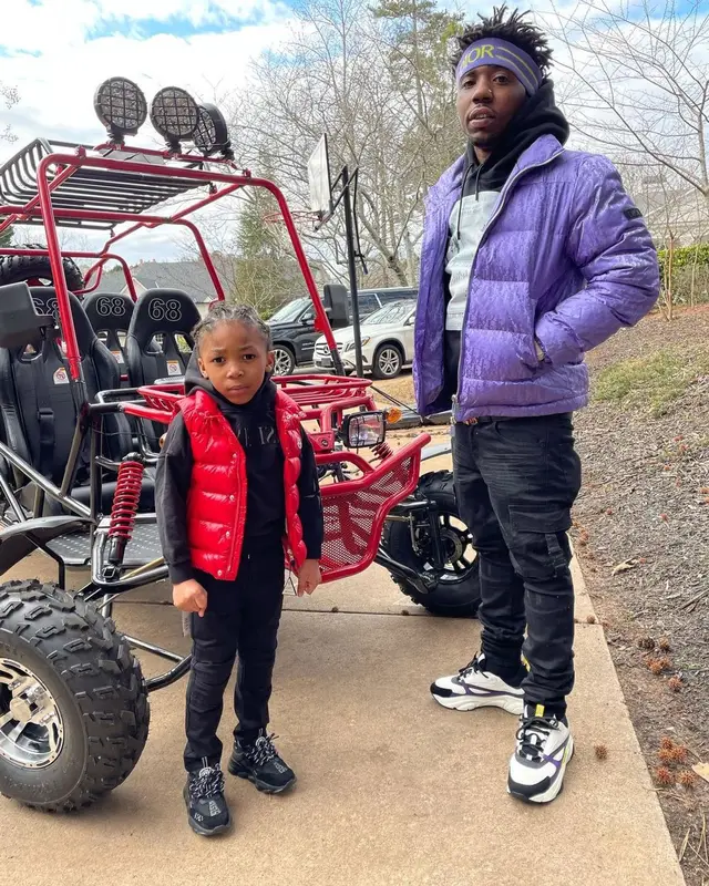 YFN Lucci outfit in Daniel Arsham and Dior, 2020