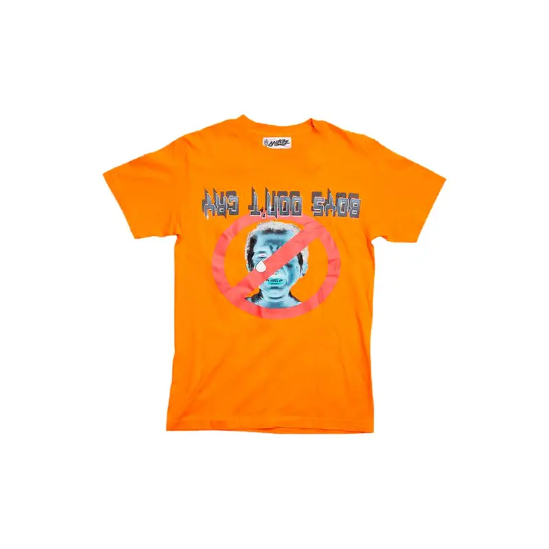 Bstroy Boys Don't Cry Orange T-Shirt | WHAT'S ON THE STAR?