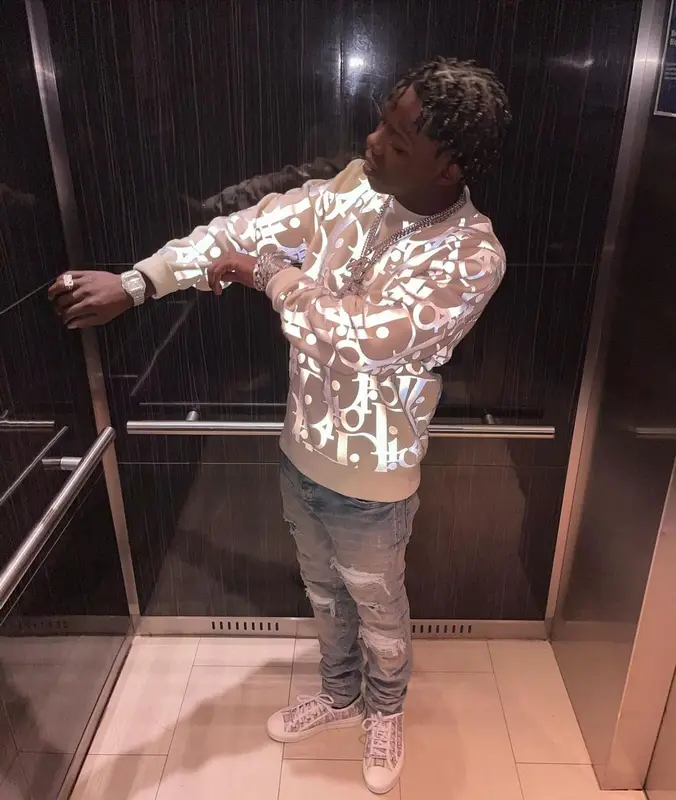 Jackboy outfit in Dior and Amiri, 2020