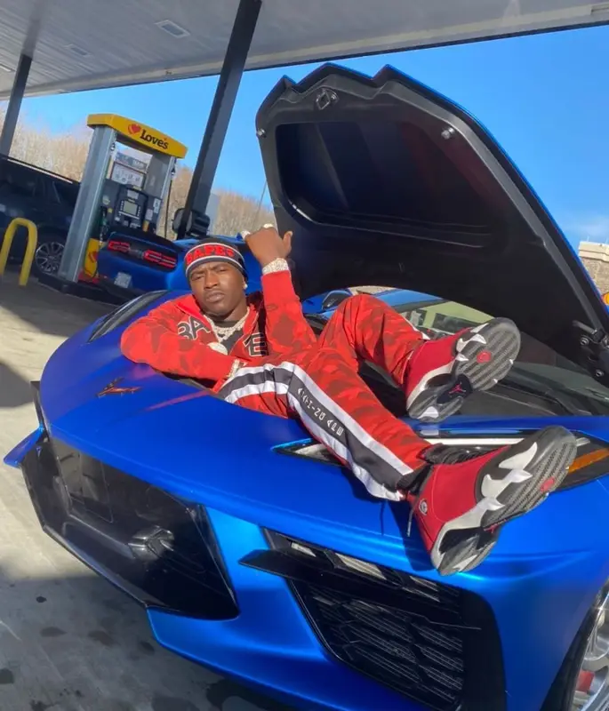 Bankroll Freddie outfit in Jordan and Bape, 2020