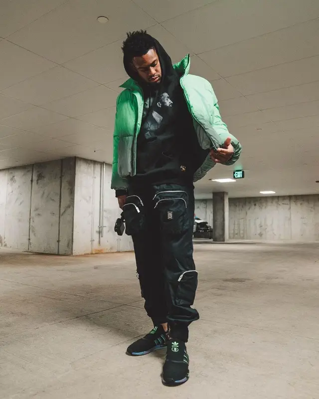 JuJu outfit in Zara, Represent, and Adidas, 2020