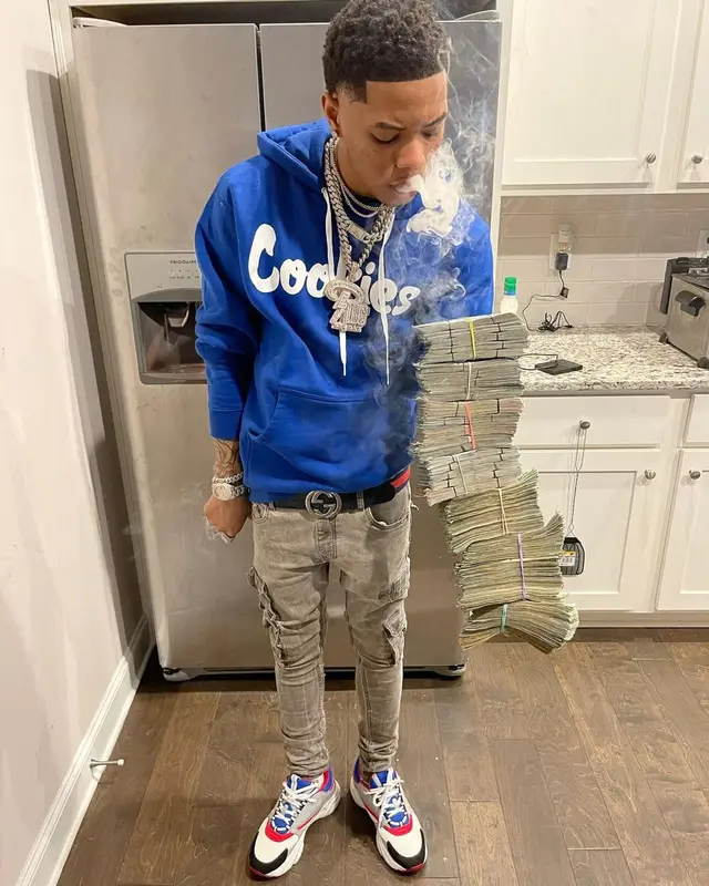 Lil Migo outfit in Cookies, Dior, and Gucci, 2020