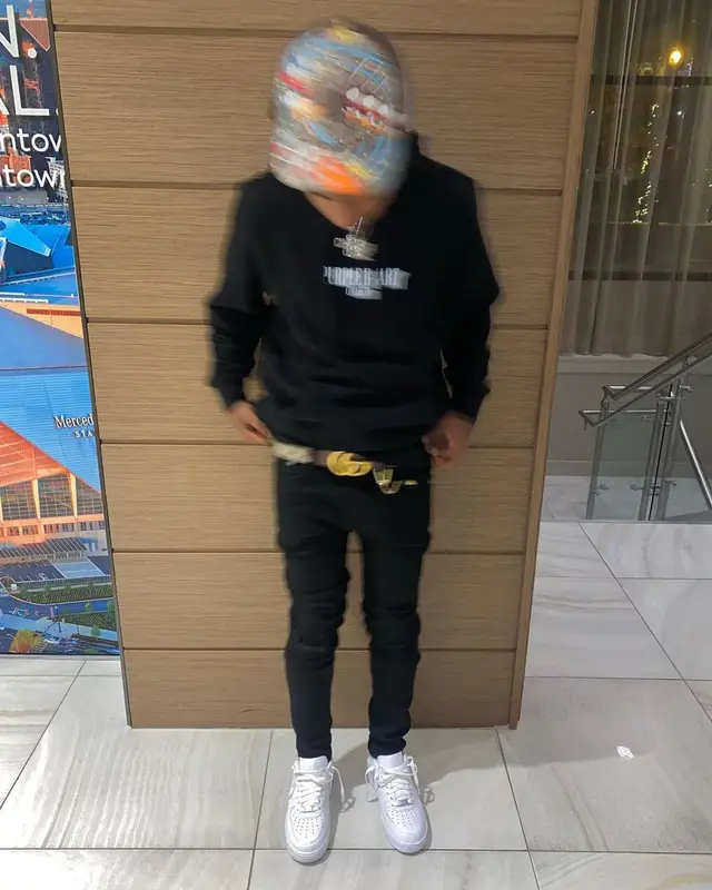Popp Hunna outfit in Nike and Gucci, 2020