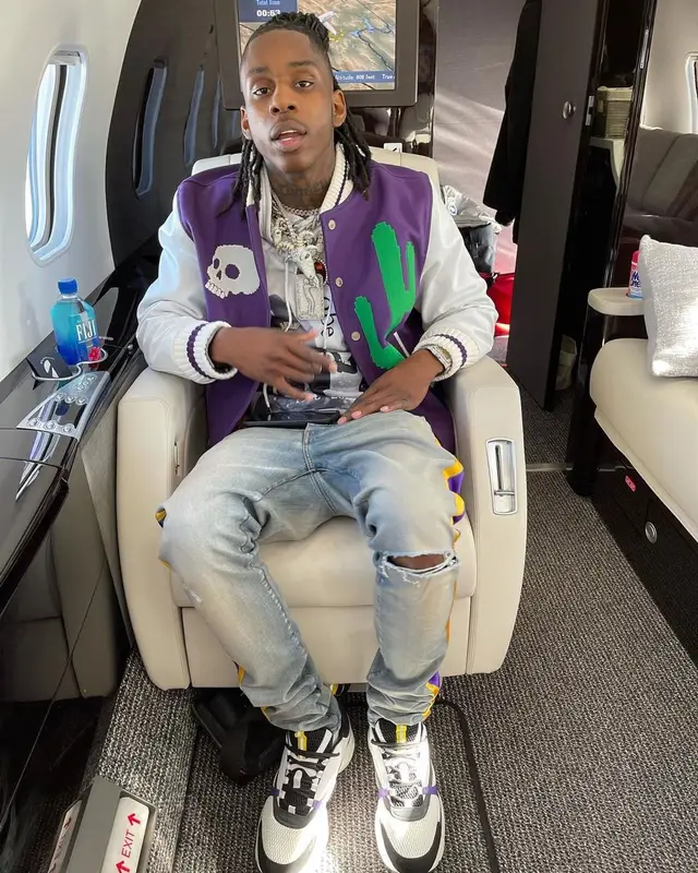 Polo G outfit in Palm Angels, Amiri, and Dior, 2020