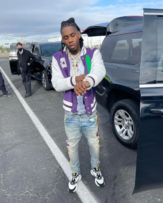 Polo G outfit in Palm Angels, Amiri, and Dior, 2020