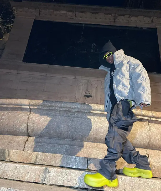 Bloody Osiris outfit in Louis Vuitton, Vivienne Westwood, and Balenciaga, 2021