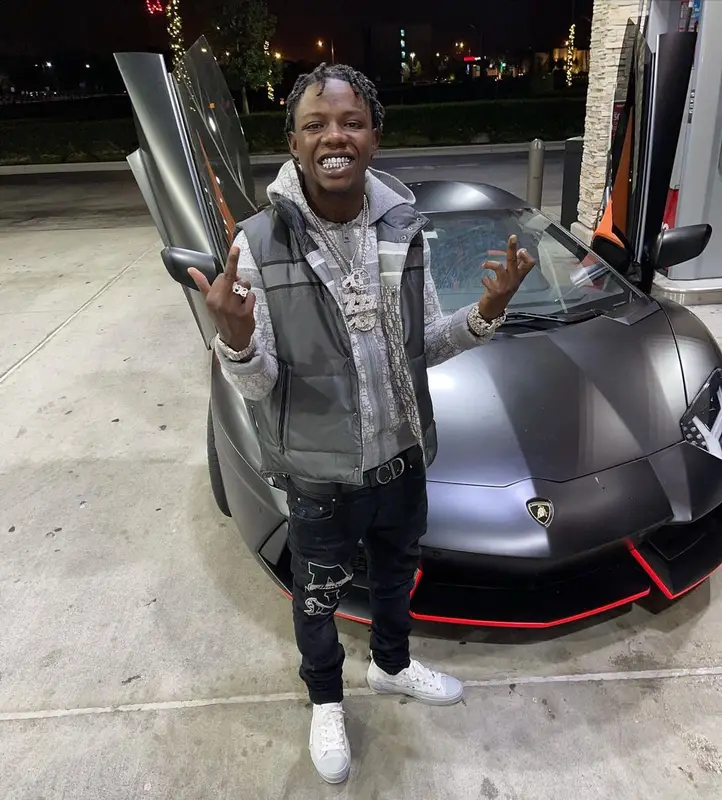 Jackboy outfit in Dior and Amiri, 2021