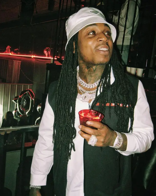 Jacquees outfit in Prada, 2021
