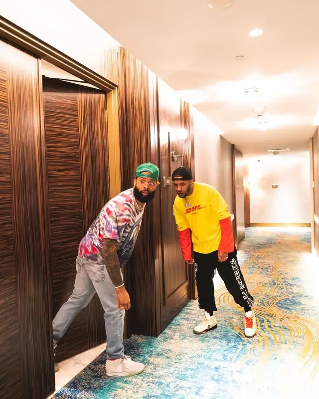 Odell Beckham Jr outfit in Levi’s, Nike, and Chrome Hearts, 2021