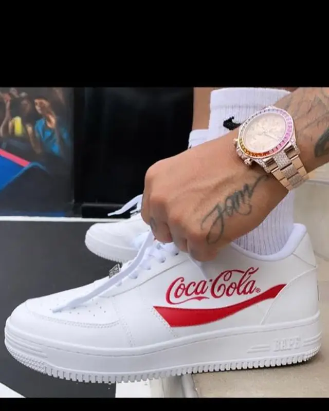 Nicky Jam outfit in Bape, Eric Emanuel, and Nike, 2021