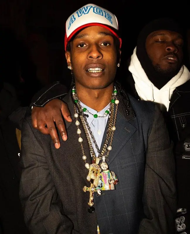 ASAP Rocky outfit in AWGE, 2021