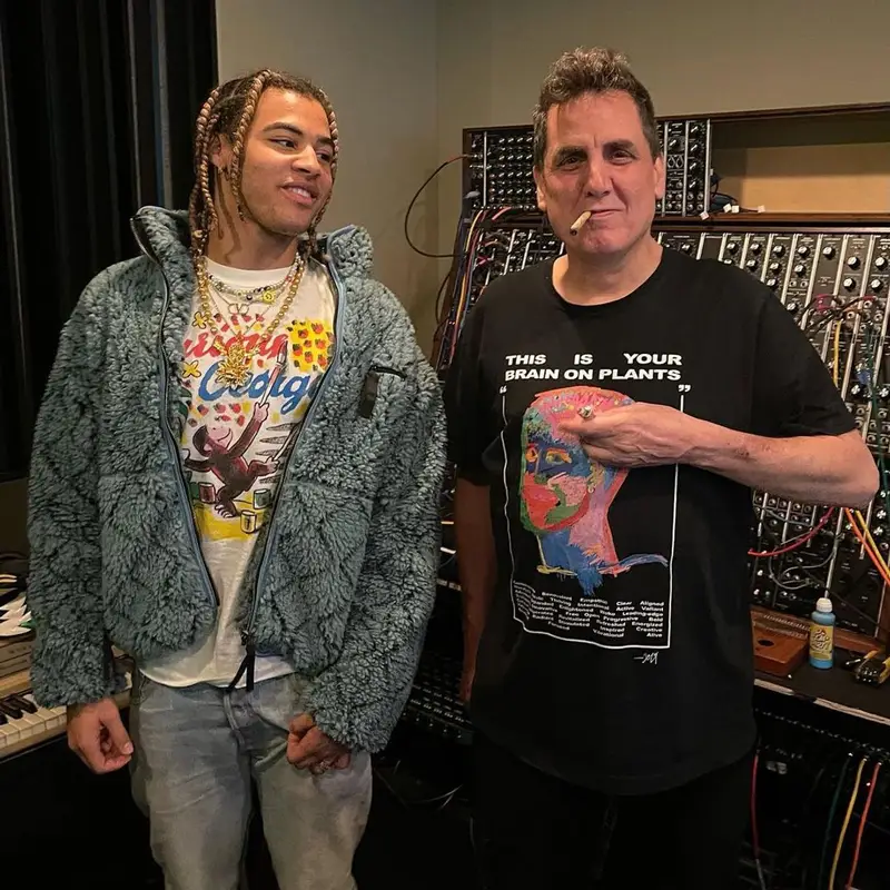 24kGoldn outfit in Kapital, 2021