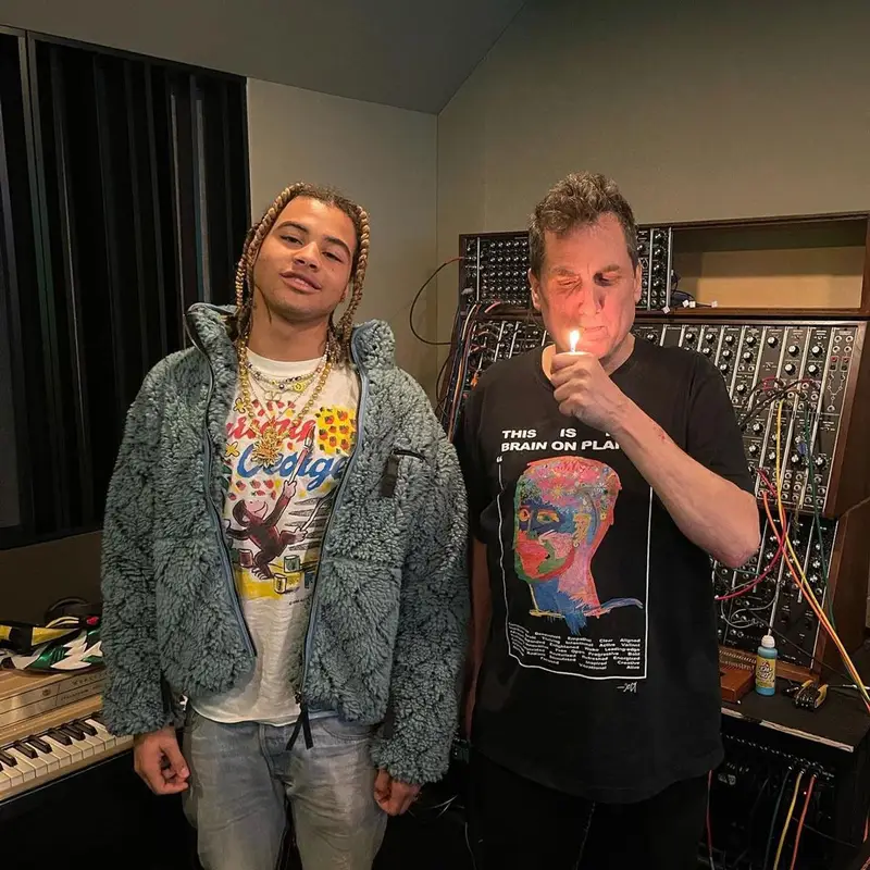 24kGoldn outfit in Kapital, 2021