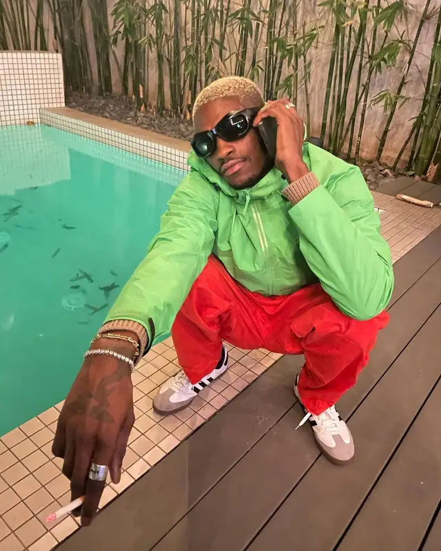 ASAP Nast outfit in Adidas and Bottega Veneta, 2021
