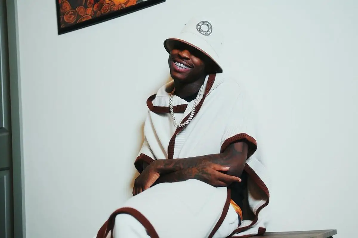 Quando Rondo outfit in Timberland and Burberry, 2021