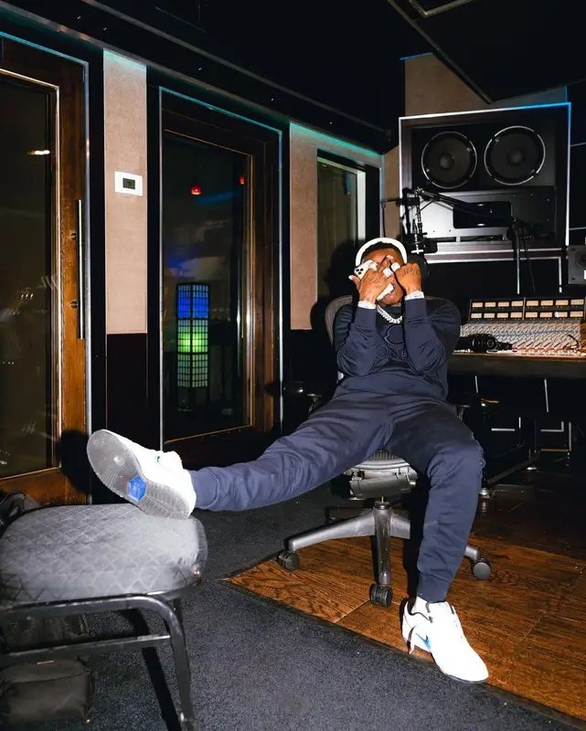 DaBaby outfit in Moncler and Nike, 2021