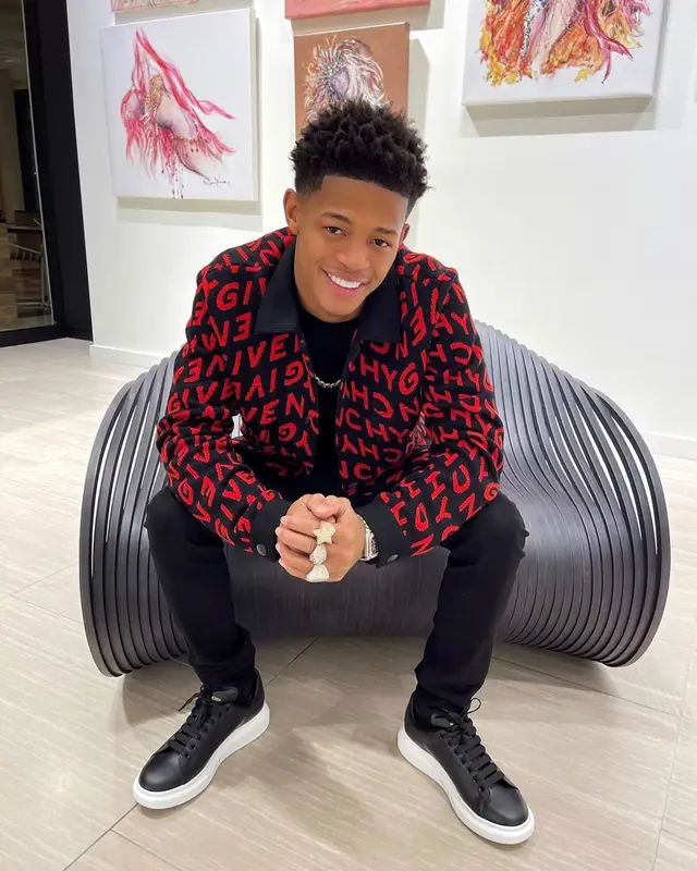 YK Osiris outfit in Givenchy, Ksubi, and Louis Vuitton, 2021