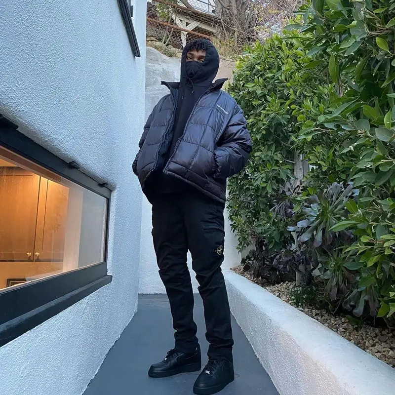 Snot outfit in Huf, Stone Island, and Nike, 2021
