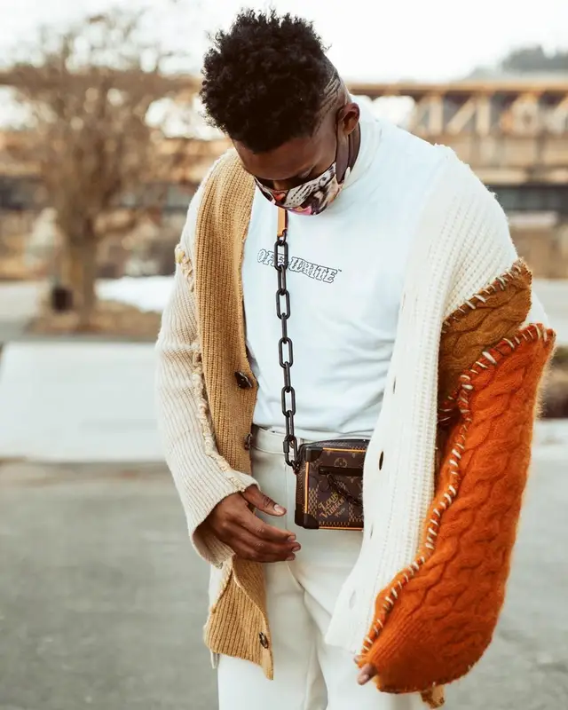 JuJu outfit in Marni, Louis Vuitton, and Saint Laurent, 2021