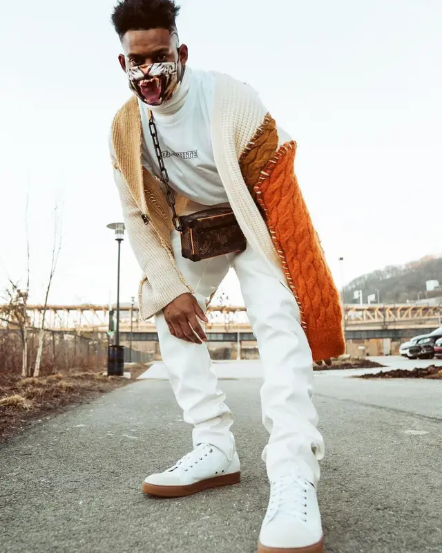 JuJu outfit in Marni, Louis Vuitton, and Saint Laurent, 2021