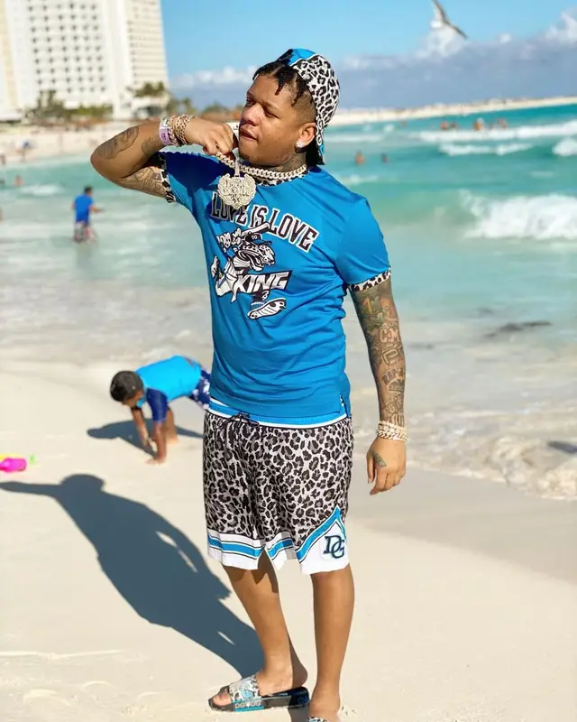 Yella Beezy outfit in Dolce & Gabbana, 2020