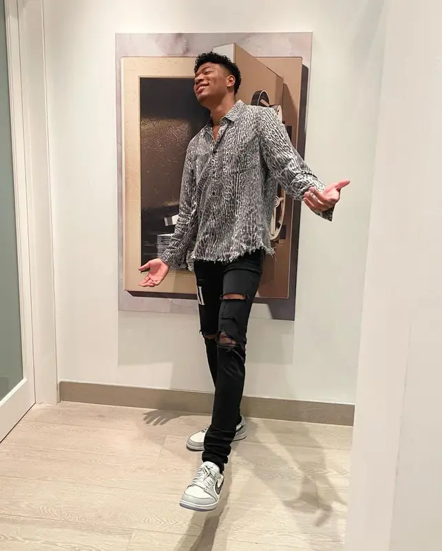 Rui Hachimura outfit in Amiri, Nike, and Dior, 2020