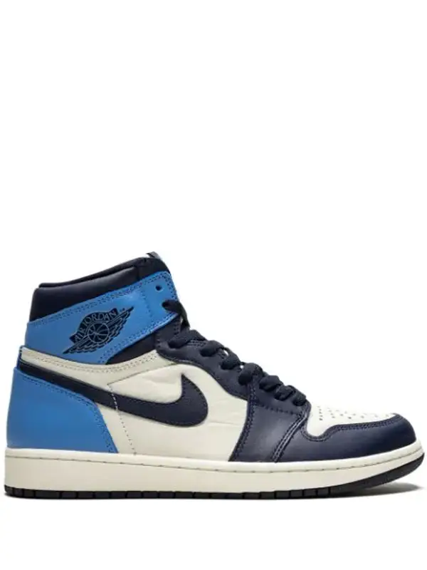 Nike Air Jordan 1 Mid Blauw/Wit | 554725-140 | SNEAKERS