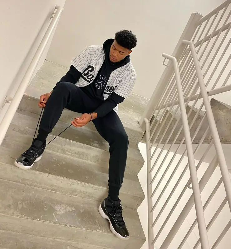 Rui Hachimura outfit in Jordan and MLB, 2020
