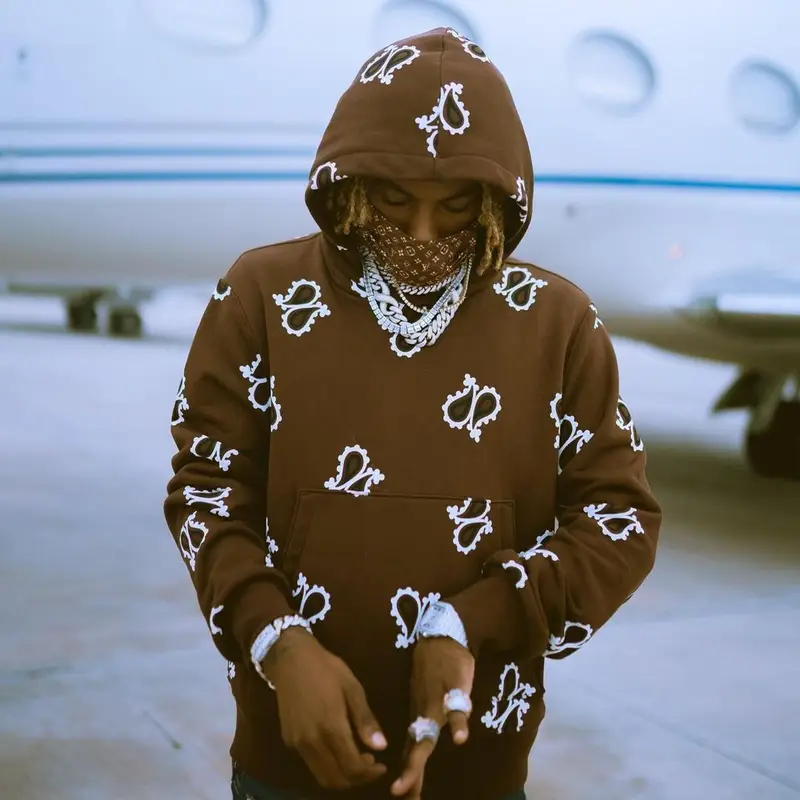 Rich The Kid outfit in Amiri, Custom, and Dior, 2021
